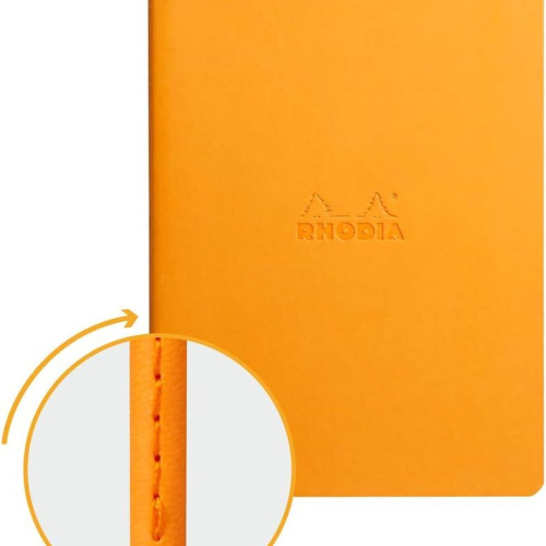 Bilježnica Rhodirama A5 crte 90gr 64 lista narandžasta