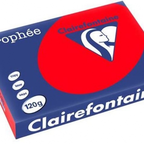 Papir u boji A4 CLF 160g 1/500 intenzivni koraljno crveni