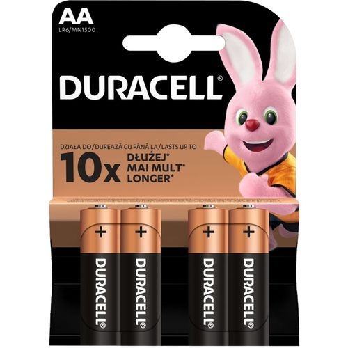 Duracell Basic AA 1.5V alkalna baterija LR6 MN1500 (pk 4 kom)
