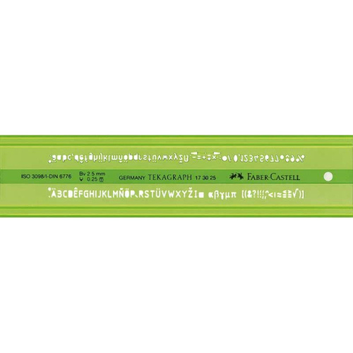 Šablona Faber Castell ravna slova 2,50mm 173025