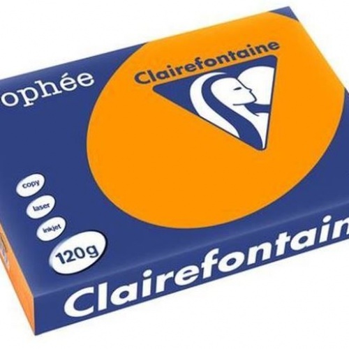 Papir u boji A3 CLF 120g 1/250 intenzivni jarko narančasta