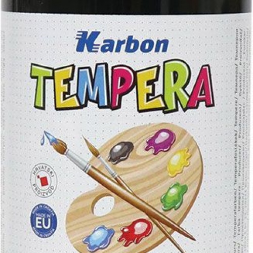 Tempera 1000ml boca Karbon crna