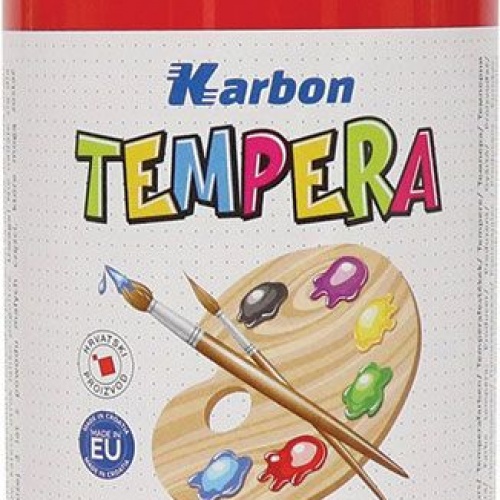 Tempera 1000ml boca Karbon crvena