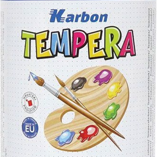 Tempera 1000ml boca Karbon plava