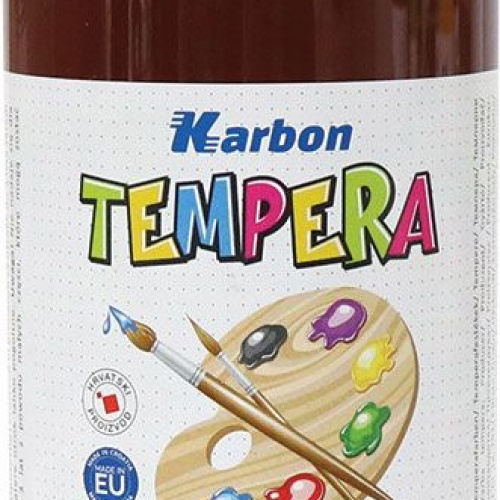 Tempera 1000ml boca Karbon smeđa