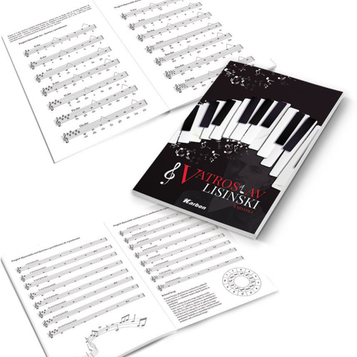 Kajdanka tvrdi uvez 96l A4 Karbon s memom