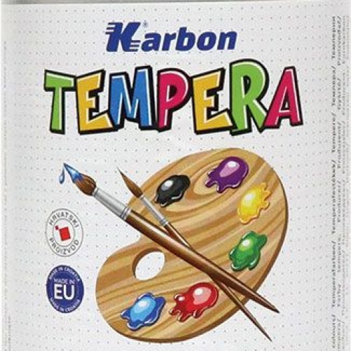 Tempera 1000ml boca Karbon srebrna