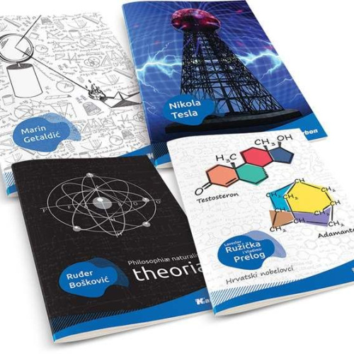 Bilježnica meki uvez A4 crte 40+2 lista 80gr Karbon s memom
