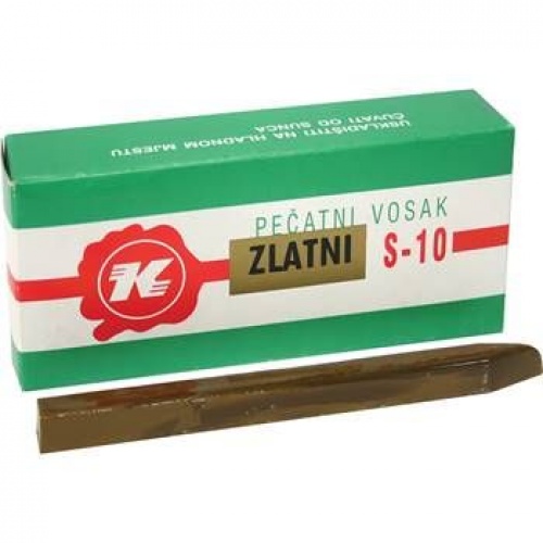 Vosak pečatni zlatni za toplo pečaćenje Karbon 1/10