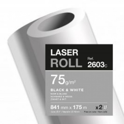 Papir u roli CLF 75g za fotokopirne strojeve 841mm x 175m bijeli