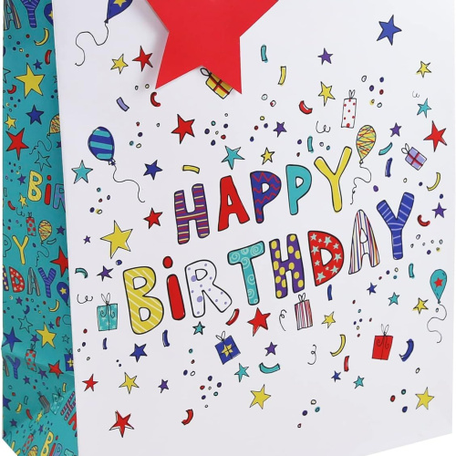 Poklon vrećica Clairefontaine happy birthday 26,5x14x33 cm