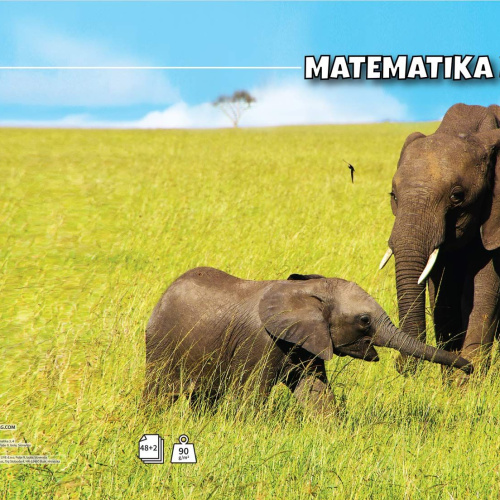 Pisanka matematička 3/4 papir 90g korice 280g Animal Target 21616