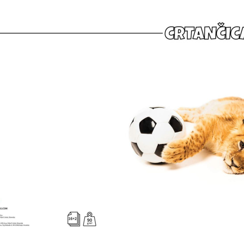 Crtančica papir 90g korice 280g Animal Target 21618