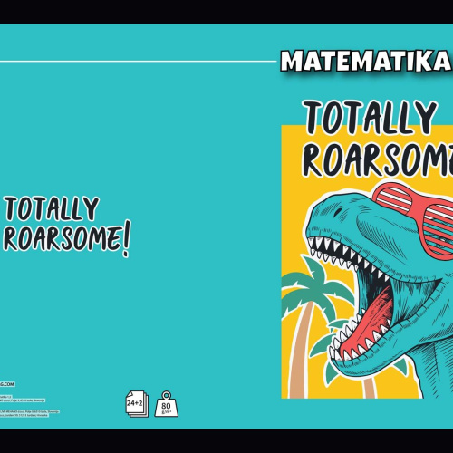 Pisanka matematička 1/2 papir 80g korice 280g Cool Target 27304