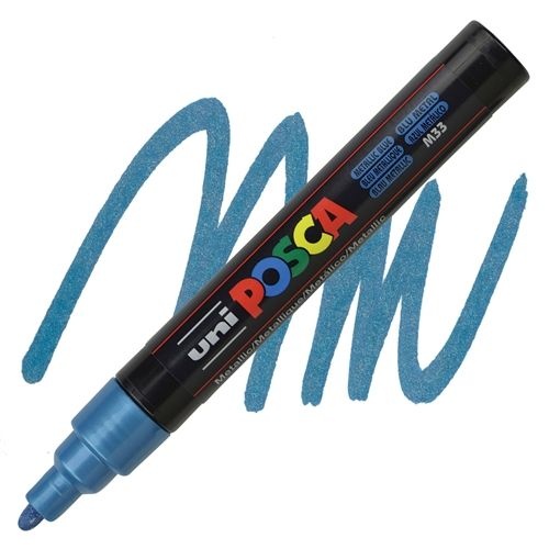 Marker Uni PC-5M Posca metallic plavi