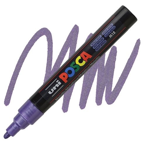 Marker Uni PC-5M Posca metallic ljubičasti