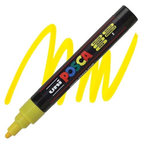 Marker Uni PC-5M Posca žuti