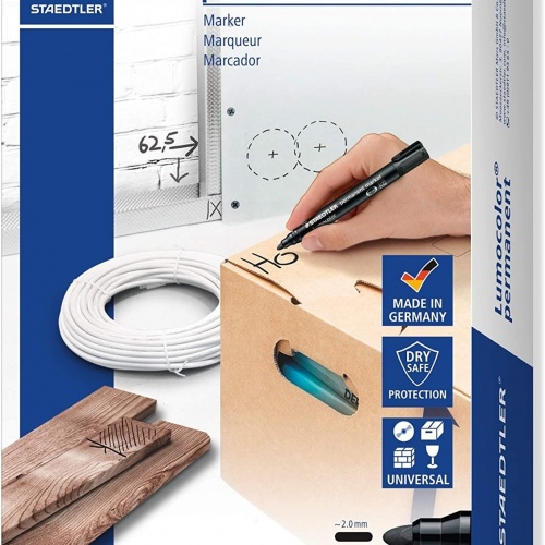 Marker permanentni 2 mm Lumocolor Staedtler 352-2 crveni 1/10