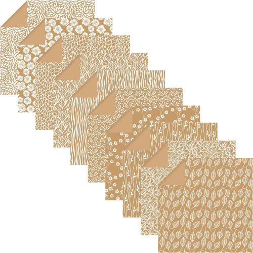 Papir Origami Clairefontaine 3 dimenzije 60 listova Kraft floral