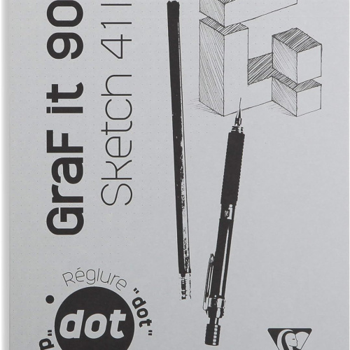 Blok Graf IT Clairefontaine A4 90gr za suhu tehniku točkice