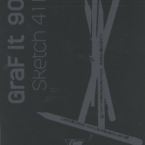 Blok Graf IT Clairefontaine A4 90gr za suhu tehniku bianco crni