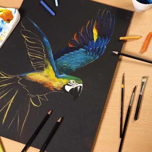 Blok Paint On A4 Clairefontaine 20 listova crni 250gr