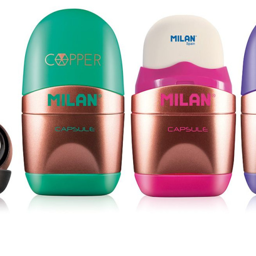 Šiljilo plastično 1 rupa Milan Capsule Cooper