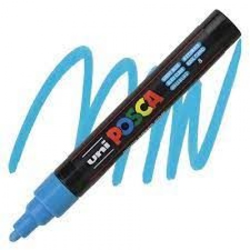 Marker Uni PC-5M Posca svijetlo plavi