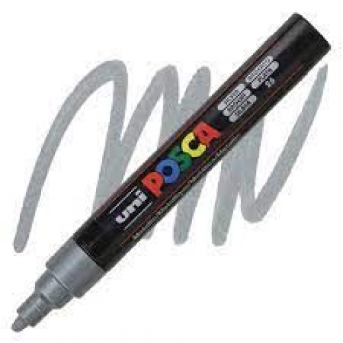 Marker Uni PC-5M Posca srebrni