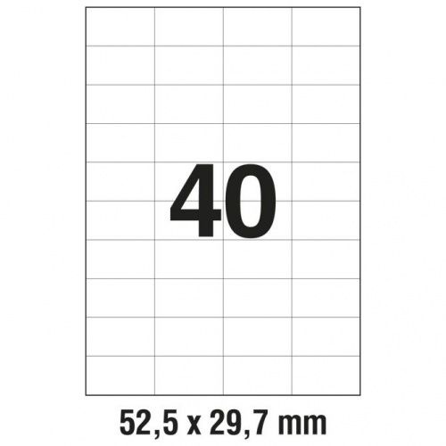 Etikete DATA 52,5x29,7 mm A4 samoljepljive naljepnice 100 listova