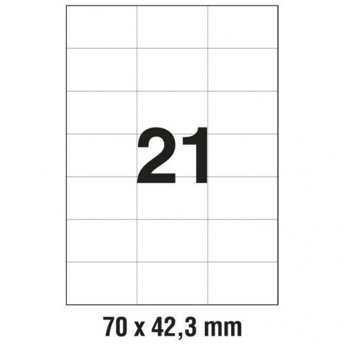 Etikete DATA 70x42,3 mm A4 papirne etikete samoljepljive 100 listova