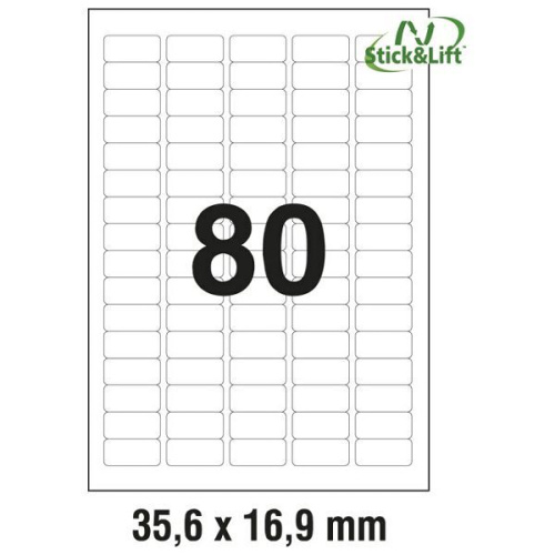 Odljepljive etikete Zweckform L4732REV 35,6x16,9 mm univerzalne