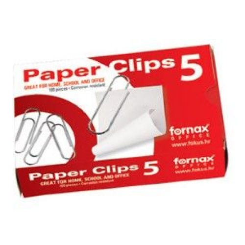 Spajalice ručne nikl br. 5 Fornax 1/100
