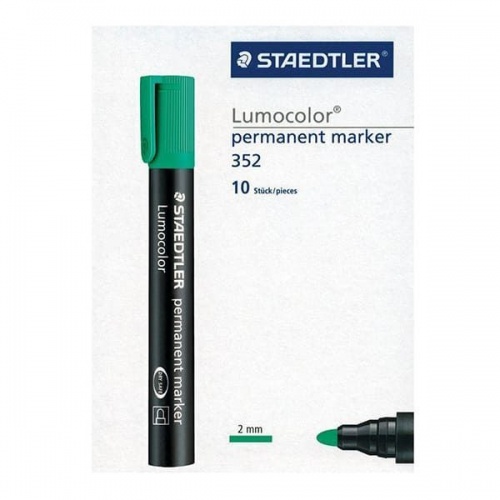 Marker permanentni 2 mm Lumocolor Staedtler 352-5 zeleni 1/10