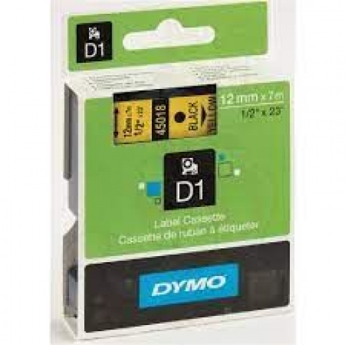 Vrpca D1 12mmx7m Dymo 45018 crno-žuta