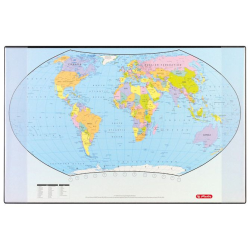Karta svijeta 68x44 cm stolna Herlitz 5552203