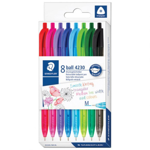 Kemijska olovka Staedtler Ball 4230 MC8 1/8 mix boja set