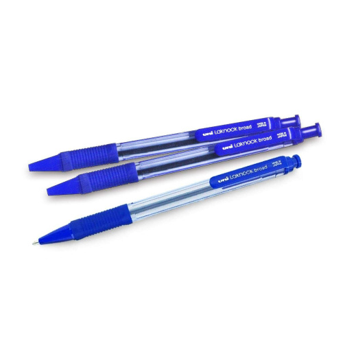 Kemijska olovka Uni Ball SN-101 Laknock plava – fine vrh