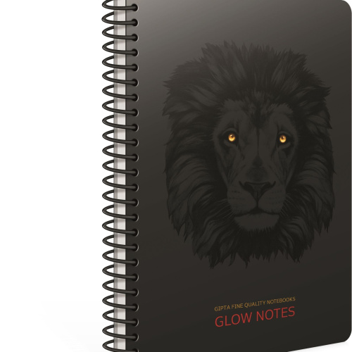 Kolegij blok A4 spiralna bilježnica crte 80L Glow notes Gipta