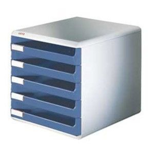 Kutija s 5 ladica Leitz Post set plava – organizator za dokumente