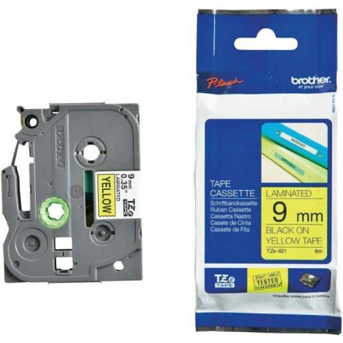 Vrpca Brother p-touch TZE621 9mm yellow/black