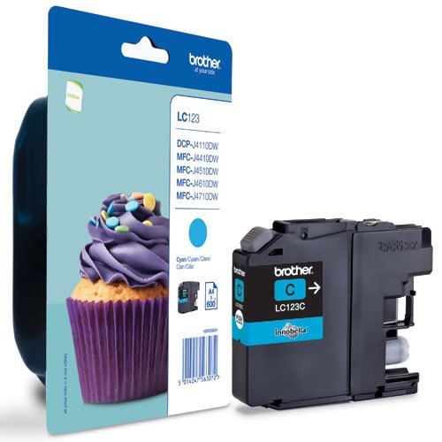Tinta Brother LC-123C original plava