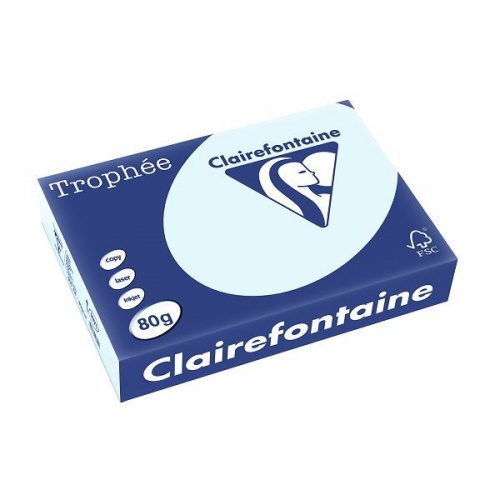 Papir u boji A4 CLF 80g 1/500 pastelni plavi