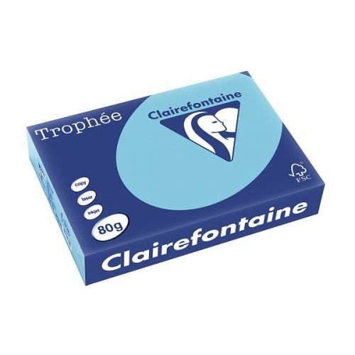Papir u boji A4 CLF 80g 1/500 pastelni nebesko plava