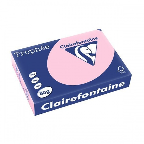 Papir u boji A4 CLF 80g 1/500 pastelni  rozi