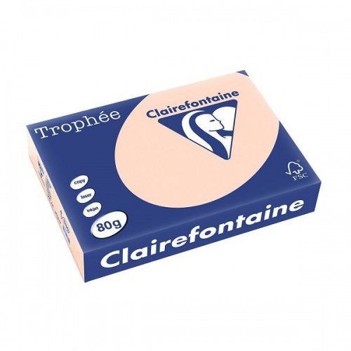Papir u boji A4 CLF 80g 1/500 pastelni losos