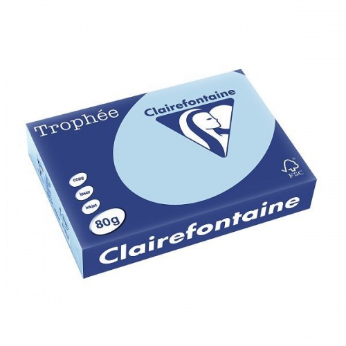 Papir u boji A4 CLF 80g 1/500 pastelni svjetlo plava