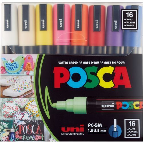 Posca markeri Uni Posca PC-5M sortirane boje 1/16