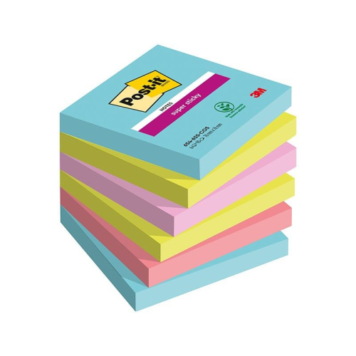 Blok samoljepljiv 76x76mm 6x 90L Post-it Super Sticky Cosmic 3M.654-6SS-COS