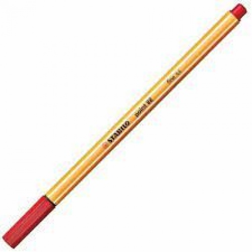 Flomaster 0.40mm Stabilo point 88/40 svijetlo crveni